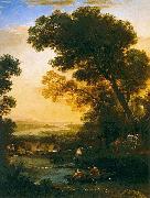 Claude Lorrain Ideal Landscape with The Flight into Egypt oil painting artist